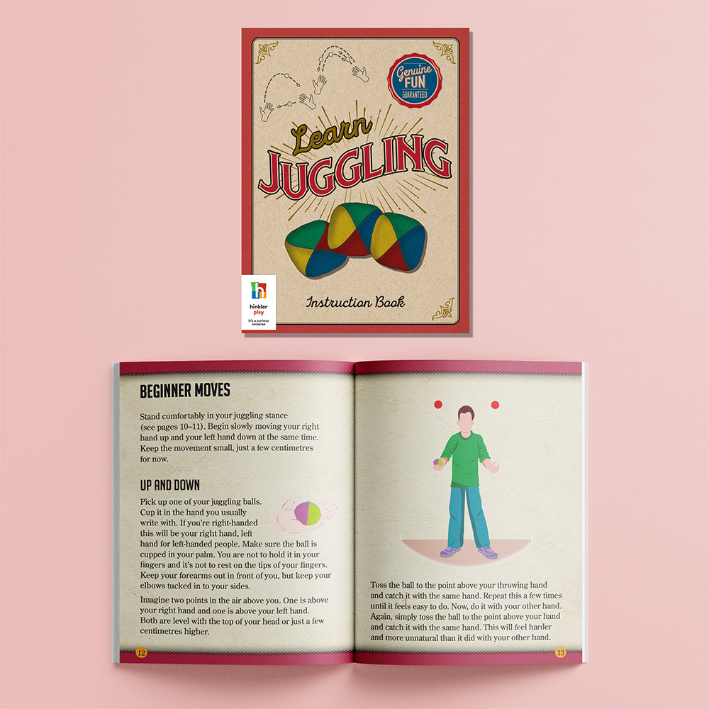 Hinkler Play Retro Box Learn Juggling Educational Activity Set