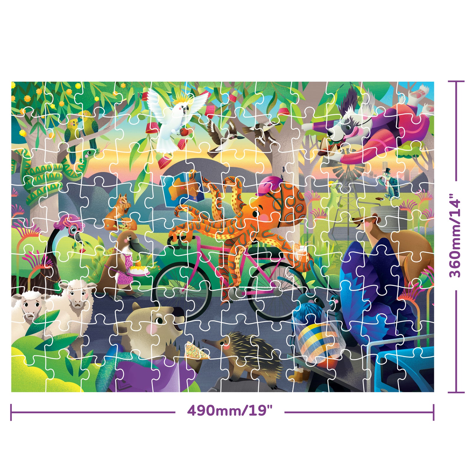 Bookoli Aussie Alphabet Book & 100pc Jigsaw Puzzle Pack