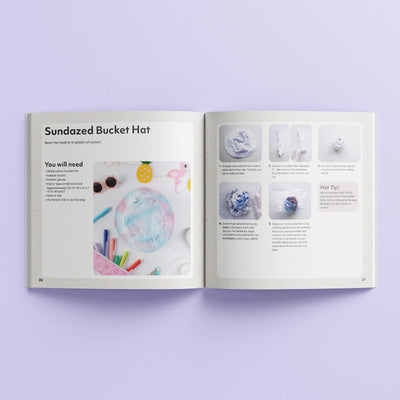 Craft Maker Tie Dye Kit Activity Set w/ 24-Page Book