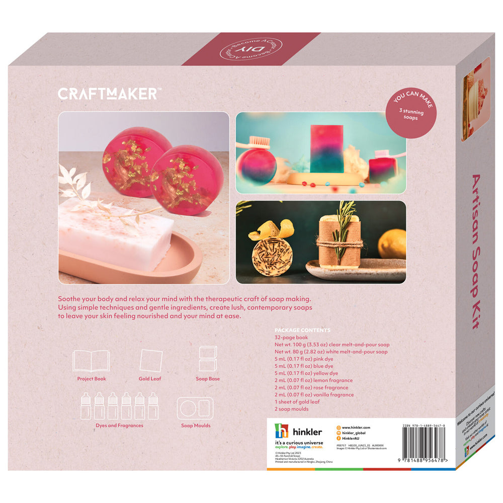 Craft Maker Artisan 32-Page Book DIY Make Your Own Bar Soap Kit