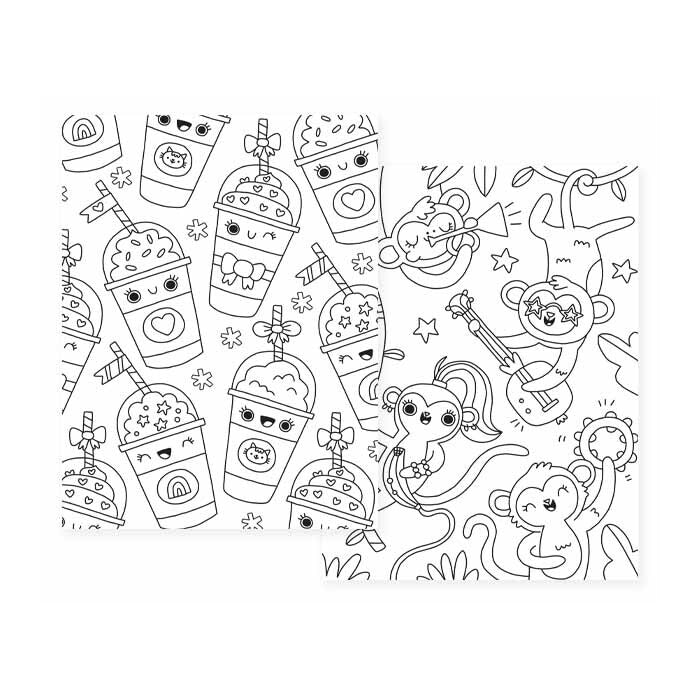 Kaleidoscope Colouring: Purrmaids, Octodogs and More Colouring Book Kit 4y+