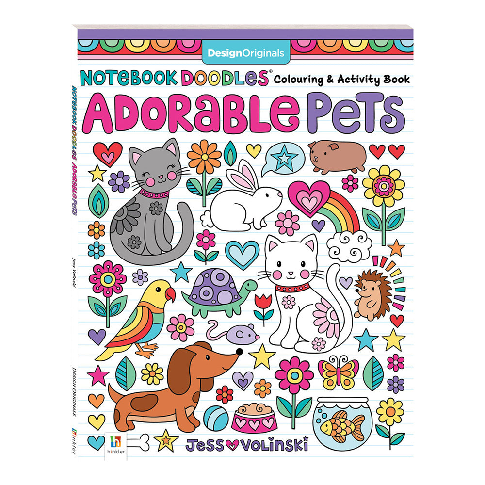 Kaleidoscope Notebook Doodles: Adorable Pets Childrens Book 5y+