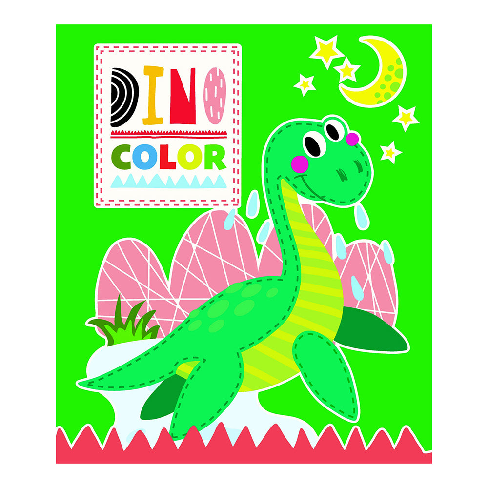 Bookoli Dinosaur Colouring Green Dinosaur Kids Colouring Book