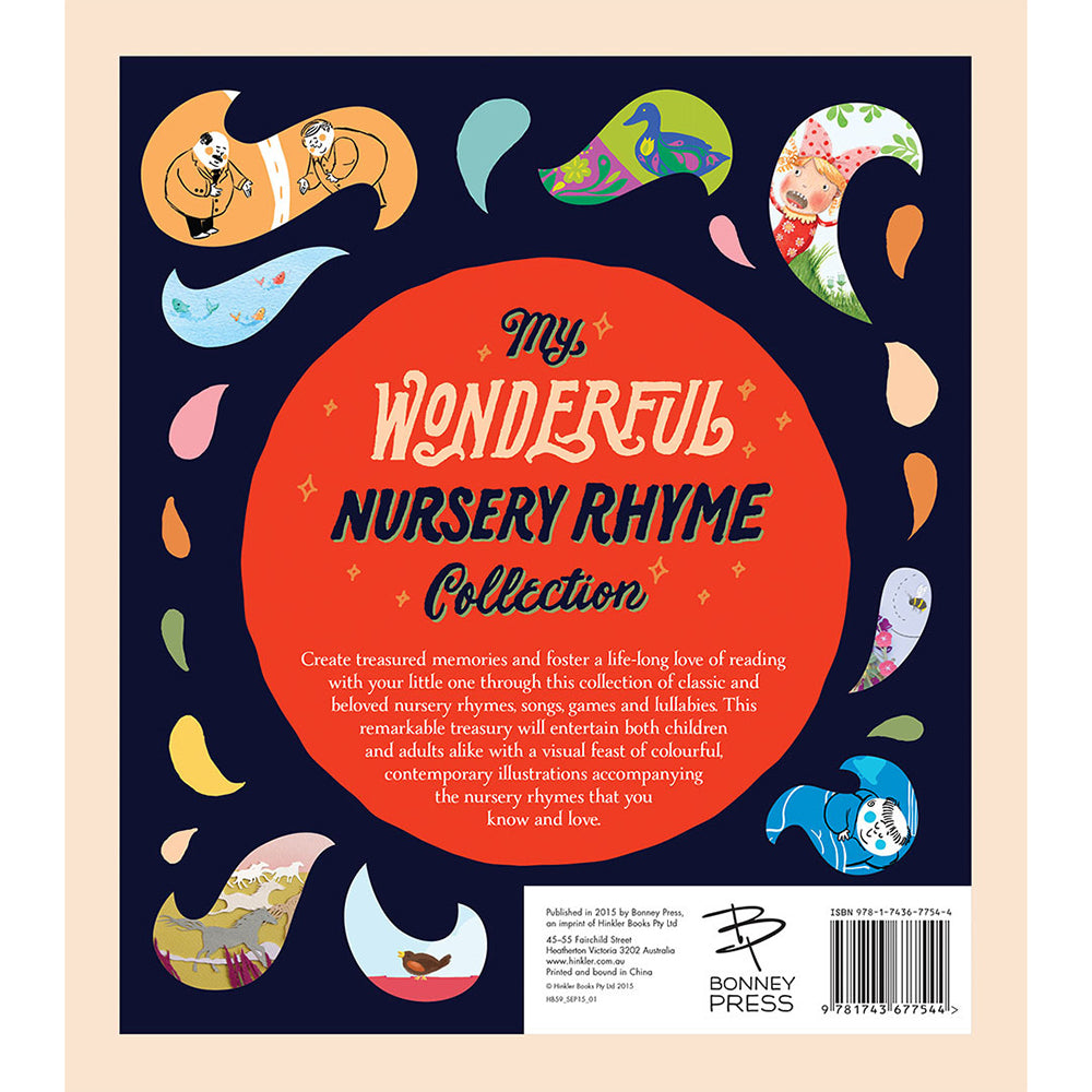 Bonney Press My Wonderful Nursery Rhyme Collection Childrens Book 2y+