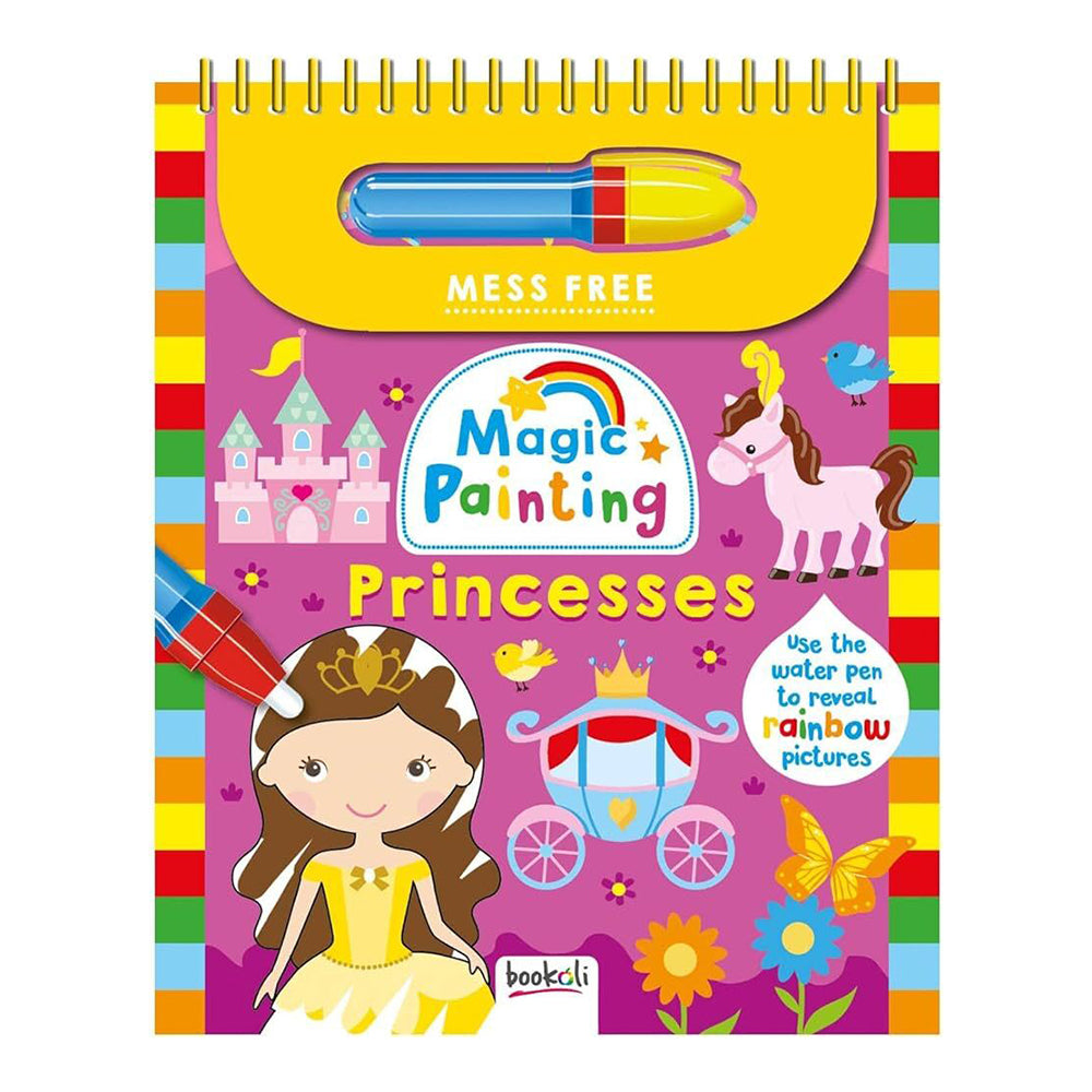 Bookoli Mess Free Magic Painting Princesses Activity Book Kids 4-6y