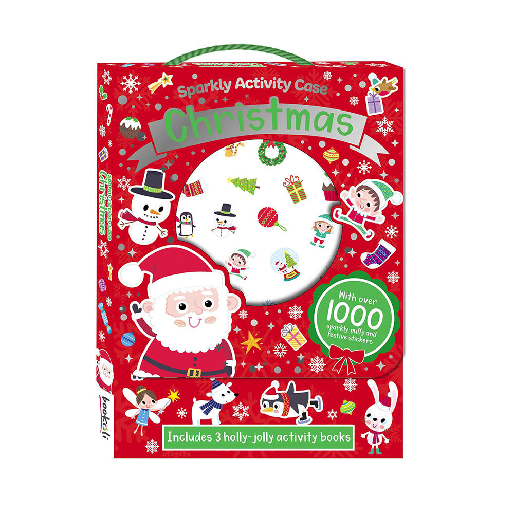 Bookoli Sparkly Activity Case: Christmas Magic Craft Activity Book
