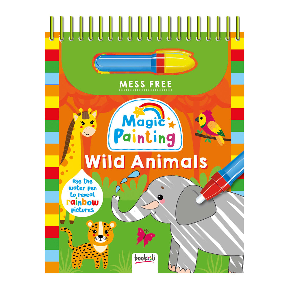 Bookoli Magic Painting Wild Animals Kids/Children Fun Activity Book