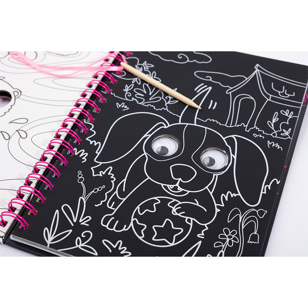 Bookoli Scratch Art Friends: Baby Animals Activity Book 4y+