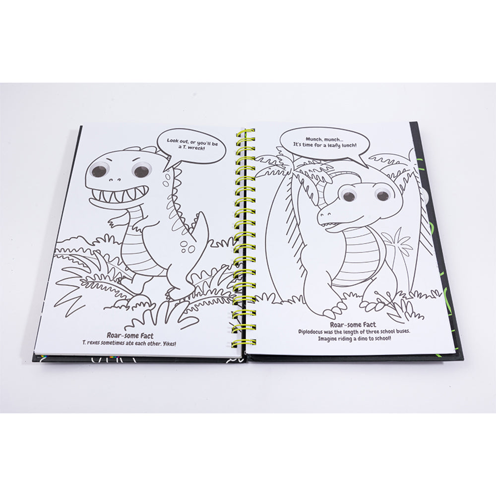 Bookoli Scratch Art Friends: Dinosaurs Activity Book 4y+