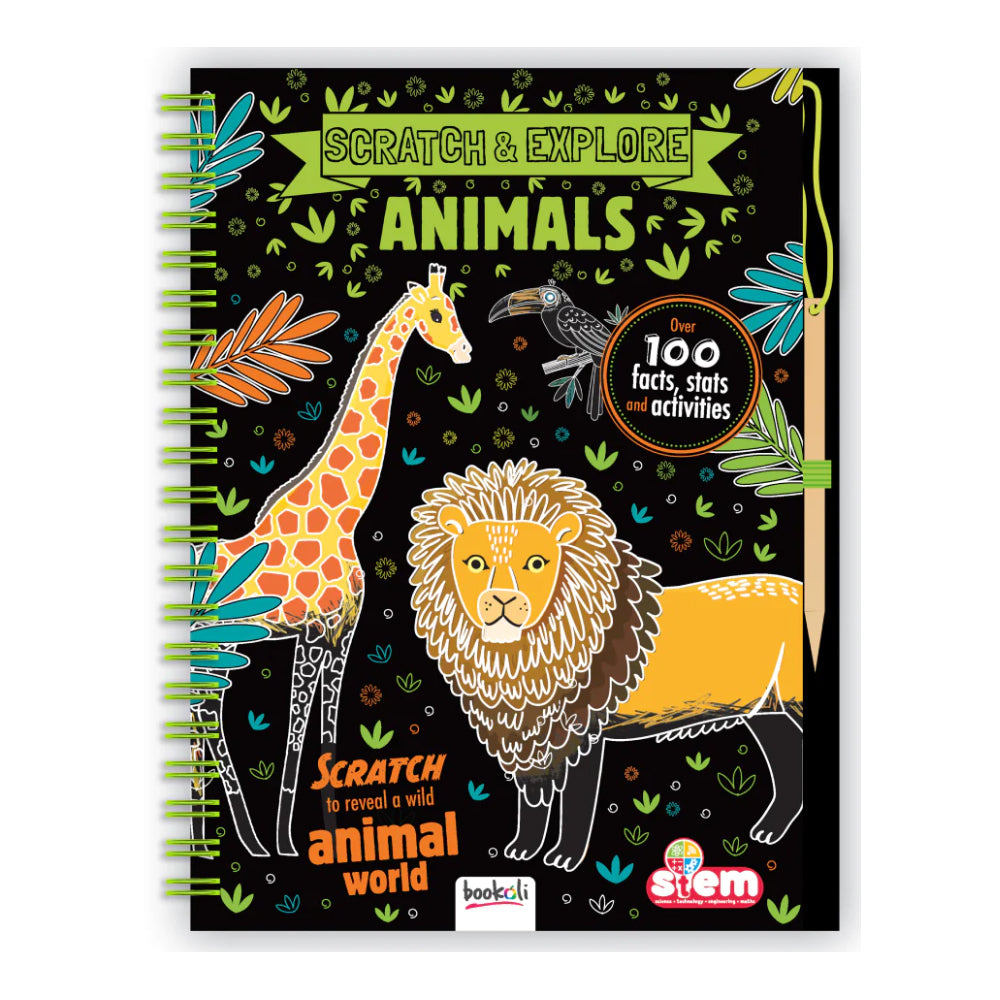 Scratch & Learn Animals Kids/Children Activity Book 8-12y