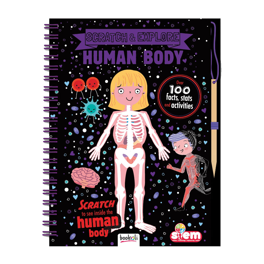 Scratch & Learn Human Body Kids/Children Activity Book 8-12y