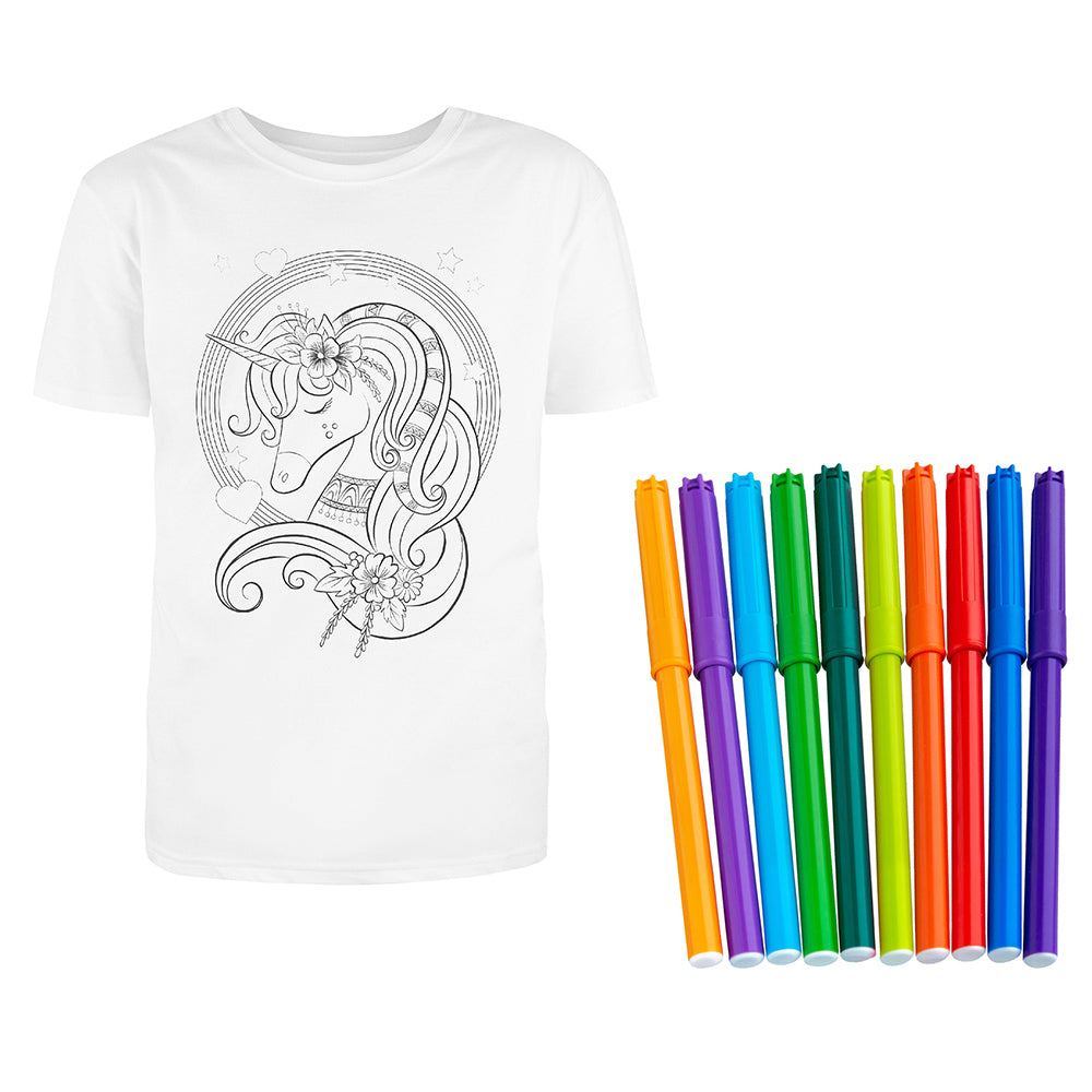 Bookoli Fun Box 7: Colour Your Own Unicorn T-Shirt Craft Activity Kit
