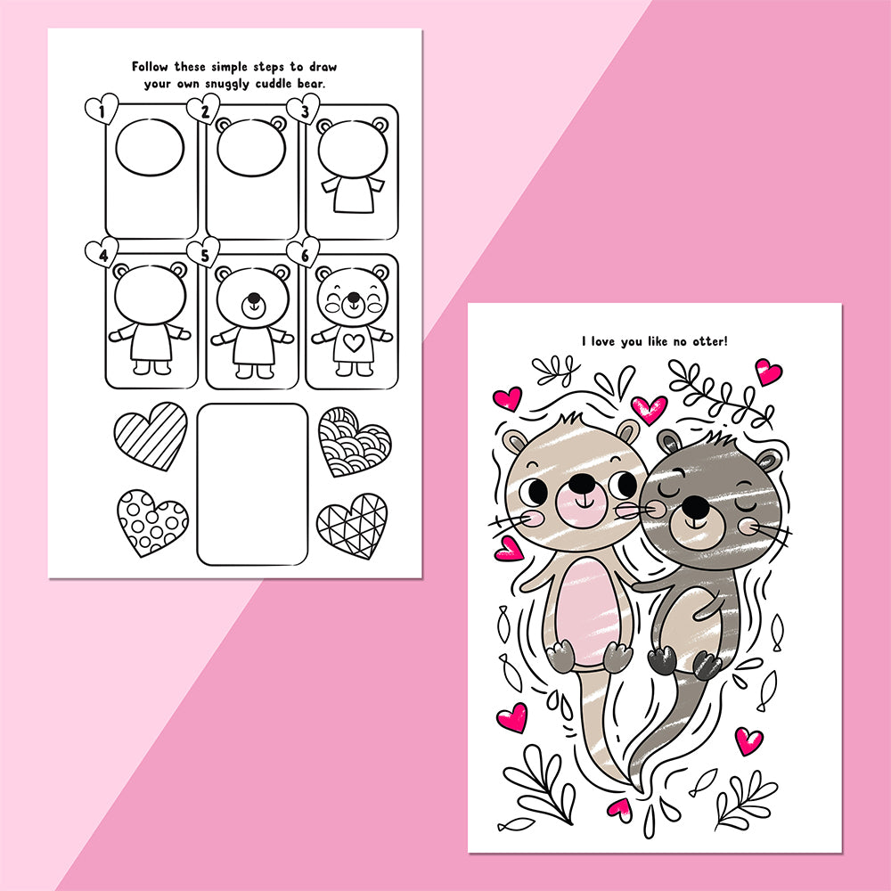 Bookoli Scratch Art Fun Love Art/Craft Activity Book 4y+