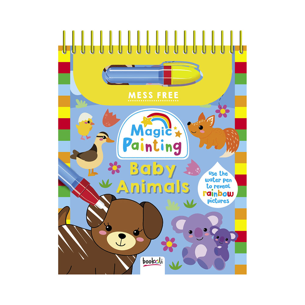 Bookoli Mess Free Magic Painting Baby Animals Activity Book Kids 4-6y