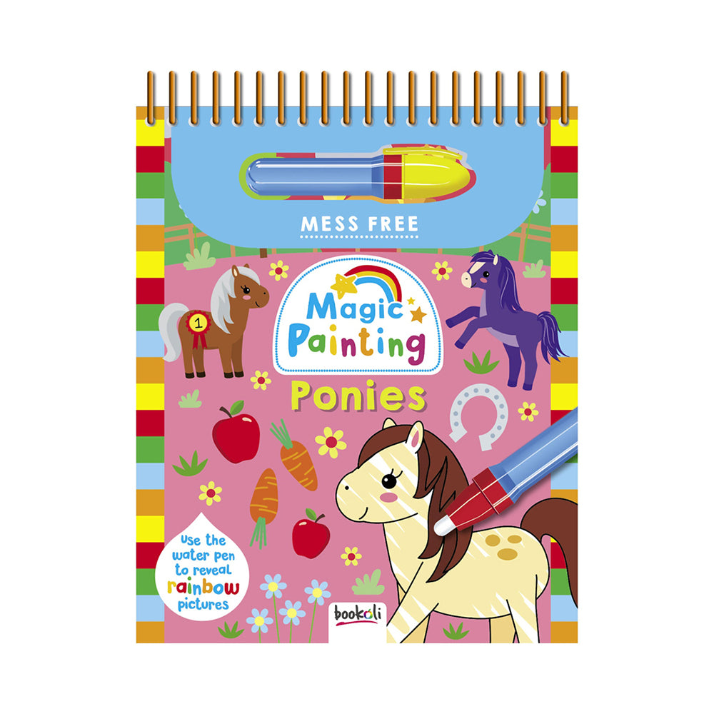 Bookoli Mess Free Magic Painting Ponies Activity Book Kids 4-6y