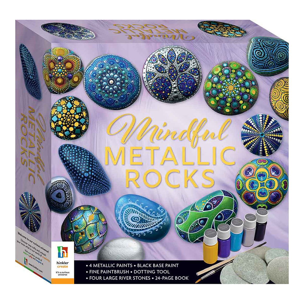 Craft Maker Mindful Metallic Rocks Craft Activities Kit