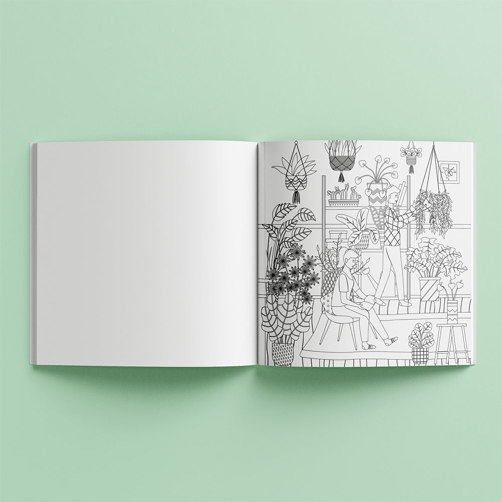 Art Maker Home Jungle Colouring Book Adult Activity Book