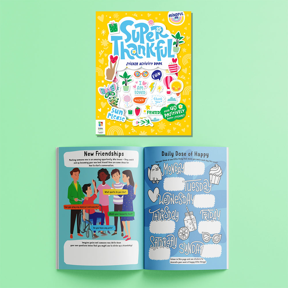 Elevate Mindful Me Super Thankful Sticker Activity Book 6y+
