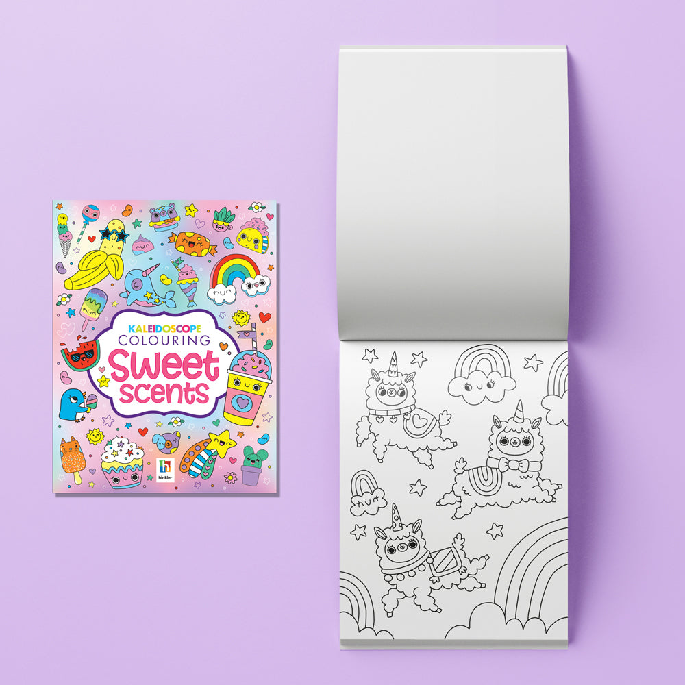 Kaleidoscope Colouring Sweet Scents Markers/Book Kit Set Kids 6-12y