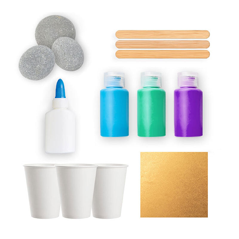 Craft Maker Paint Pour Rock Art Craft Activity Kit