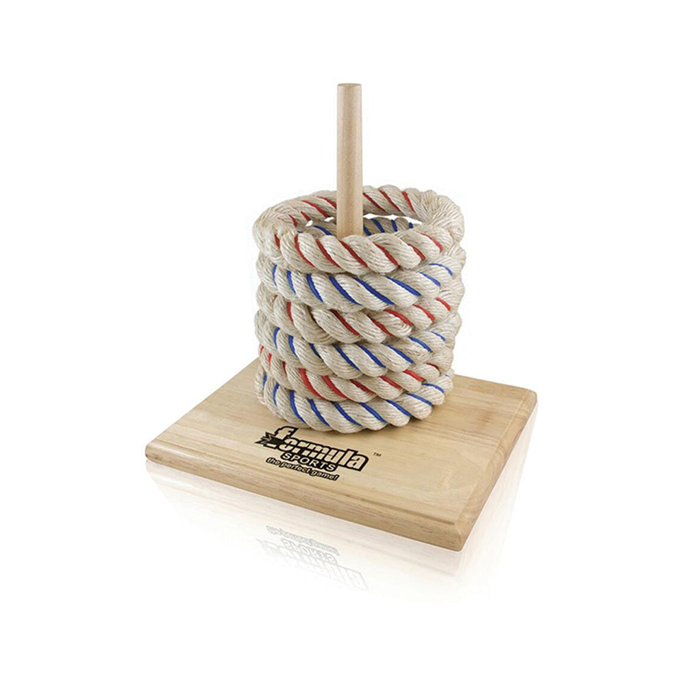 Formula Sports Rope Quoits Rubber Wood Base & Peg Kids 6+