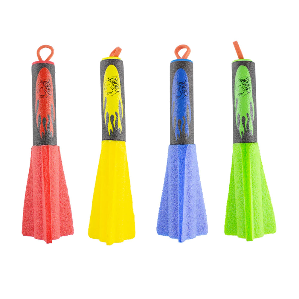 4pc Cooee Finger Dartz Backyard Lawn Game Launcher Foam Toy 6+