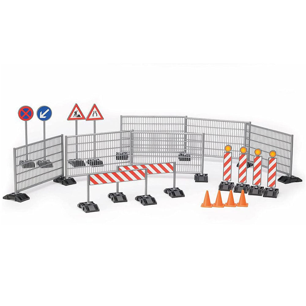 24162007-bruder-construction-accessories-fencing-hazard-signs-set