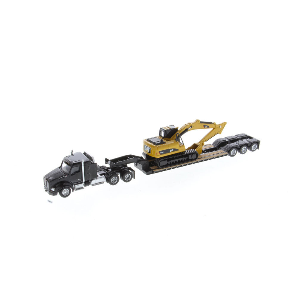 42084420-diecast-masters-1-87-kenworth-t880s-truck-trailer-excavator-set-toy-8y