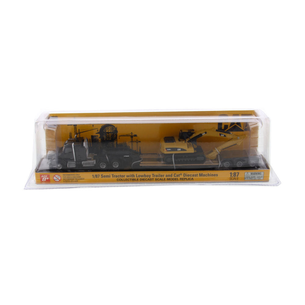 42084420-diecast-masters-1-87-kenworth-t880s-truck-trailer-excavator-set-toy-8y