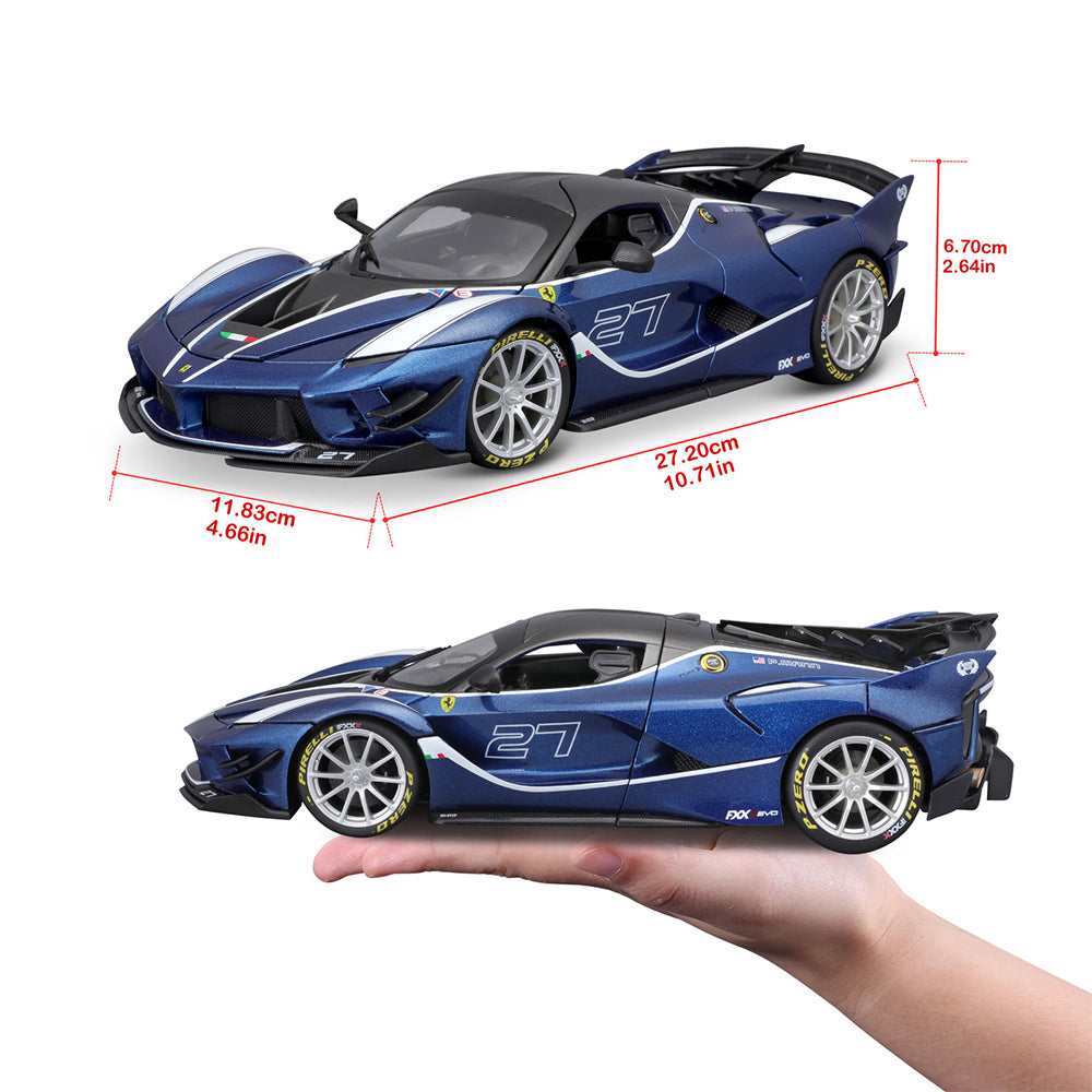 44016012blu-maisto-1-18-r-p-fxx-k-evo-no-70-blue-model-car-kids-childrens-toy-3y