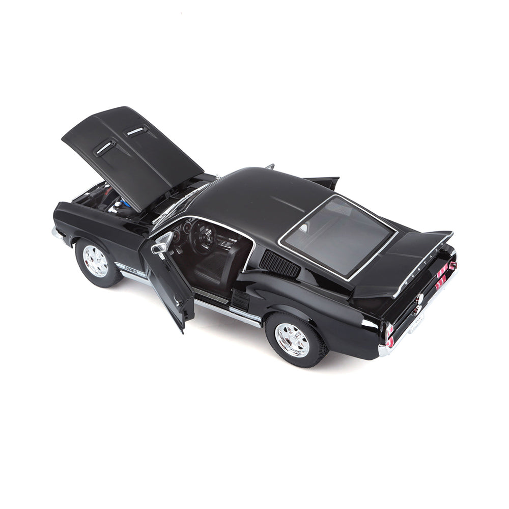 45131166blk-maisto-special-edition-1-18-1967-ford-mustang-fastback-black-toy-car-3y