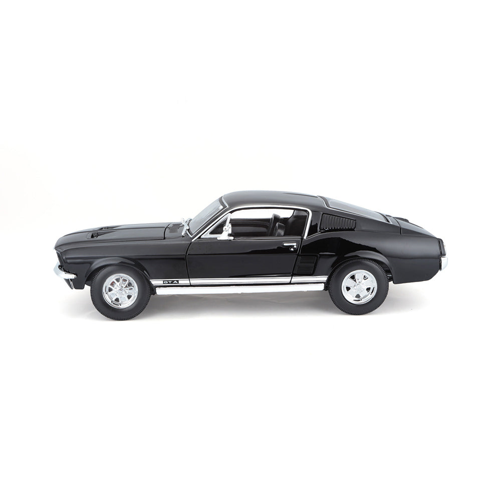 45131166blk-maisto-special-edition-1-18-1967-ford-mustang-fastback-black-toy-car-3y