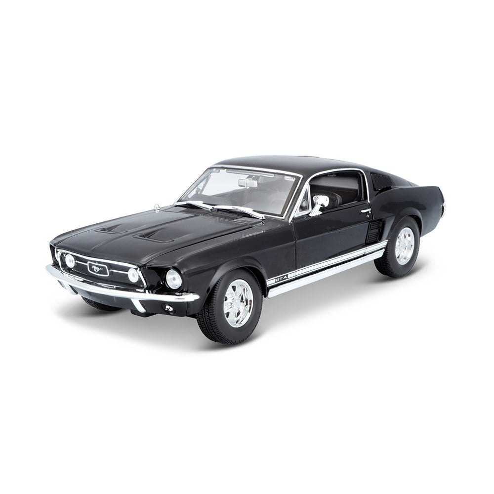 45131166blk-maisto-special-edition-1-18-1967-ford-mustang-fastback-black-toy-car-3y