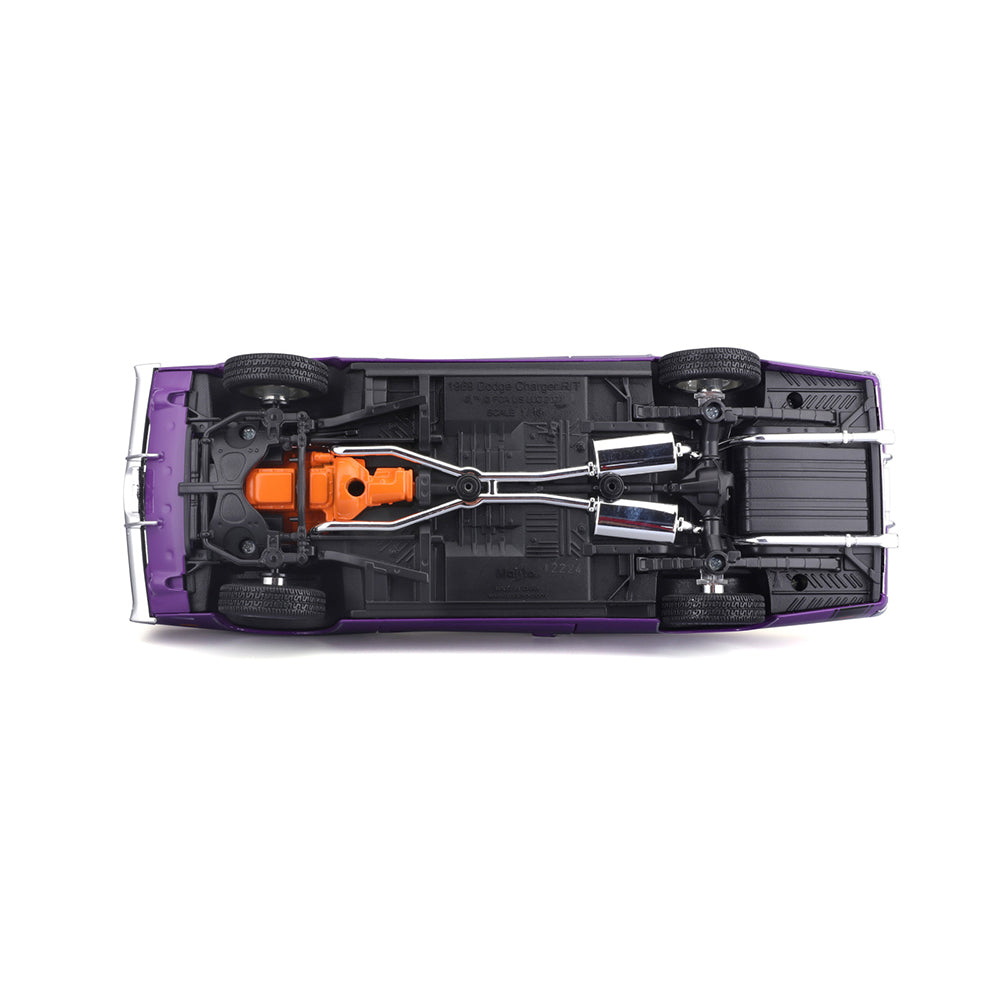 45131387pur-maisto-1-18-1969-dodge-charger-r-t-purple-with-black-roof-model-car-toy-3y