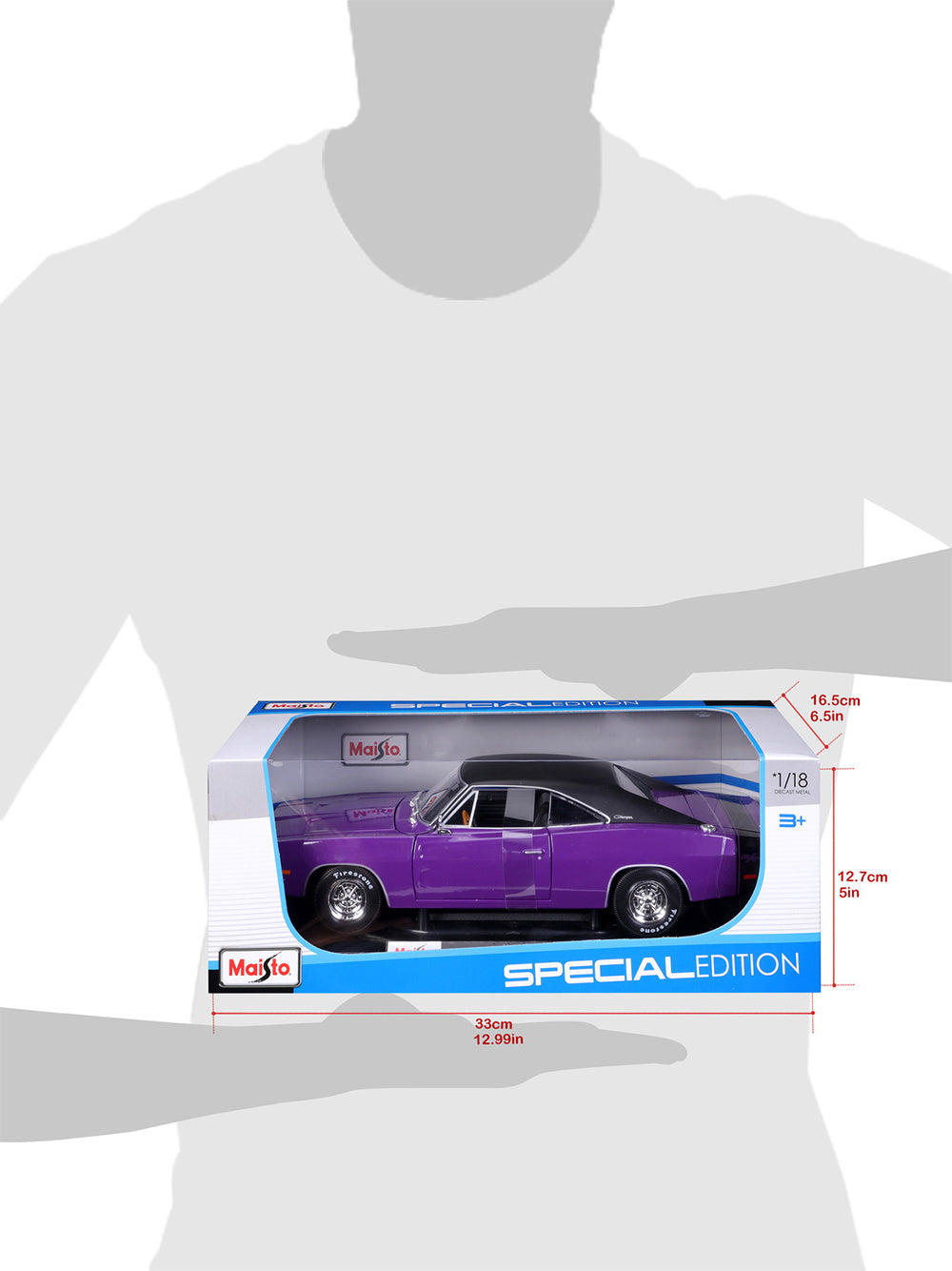45131387pur-maisto-1-18-1969-dodge-charger-r-t-purple-with-black-roof-model-car-toy-3y