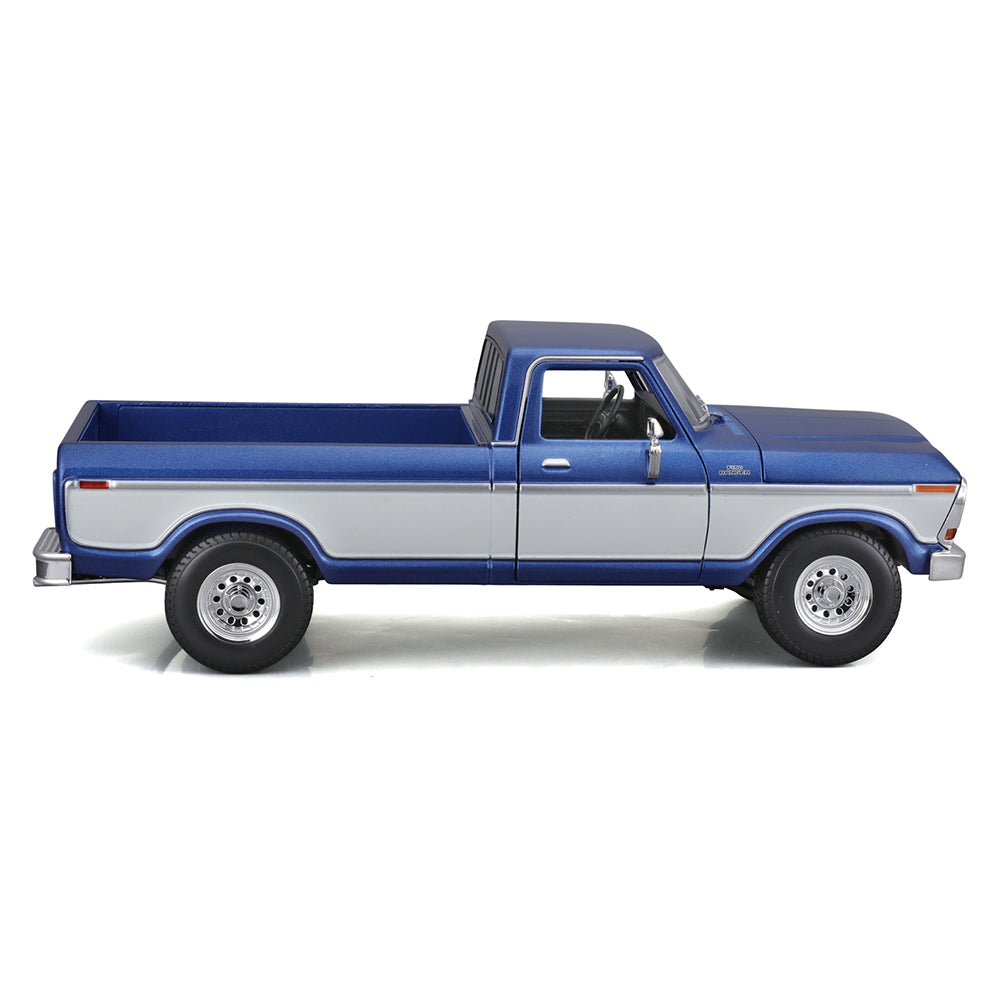 45131462blu-maisto-1-18-ford-1979-f150-pick-up-truck-blue-white-model-car-toy-3y