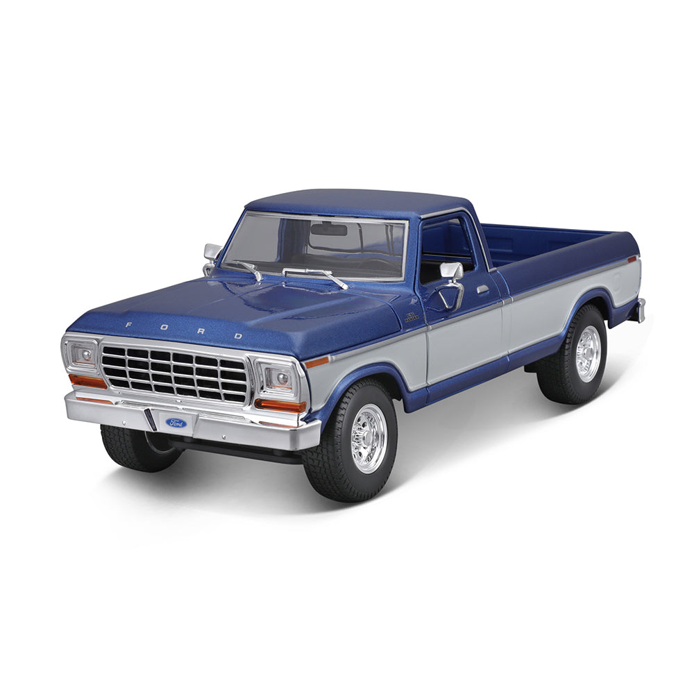 45131462blu-maisto-1-18-ford-1979-f150-pick-up-truck-blue-white-model-car-toy-3y