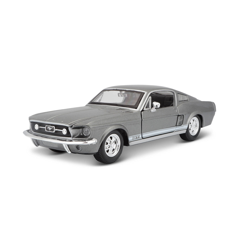 45231260-maisto-1-24-1967-ford-mustang-gt-model-car-toy-3y-grey
