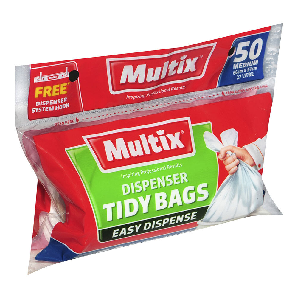 13316-50pc-multix-dispenser-tidy-bags-medium-27-litre-66-x-51cm-w-system-hook