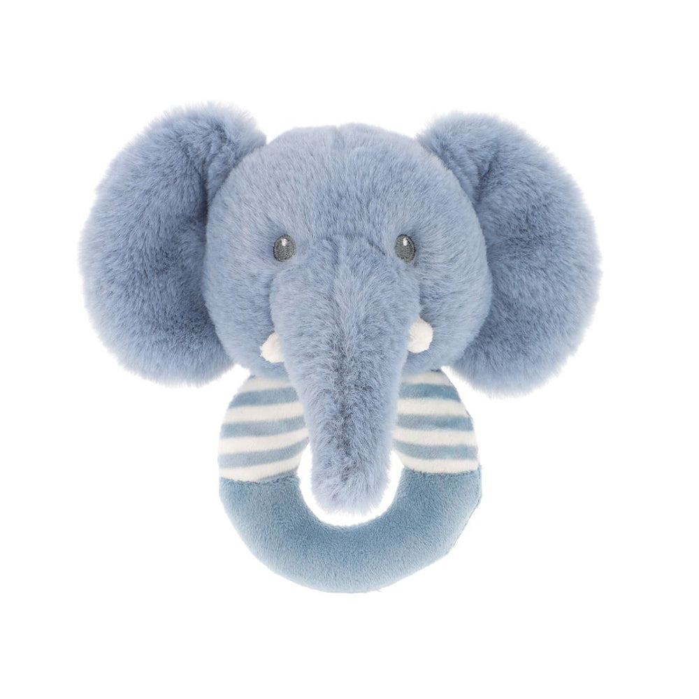 47c0140818-keeleco-baby-14cm-elephant-ring-rattle-soft-animal-plush-kids-toy-blue