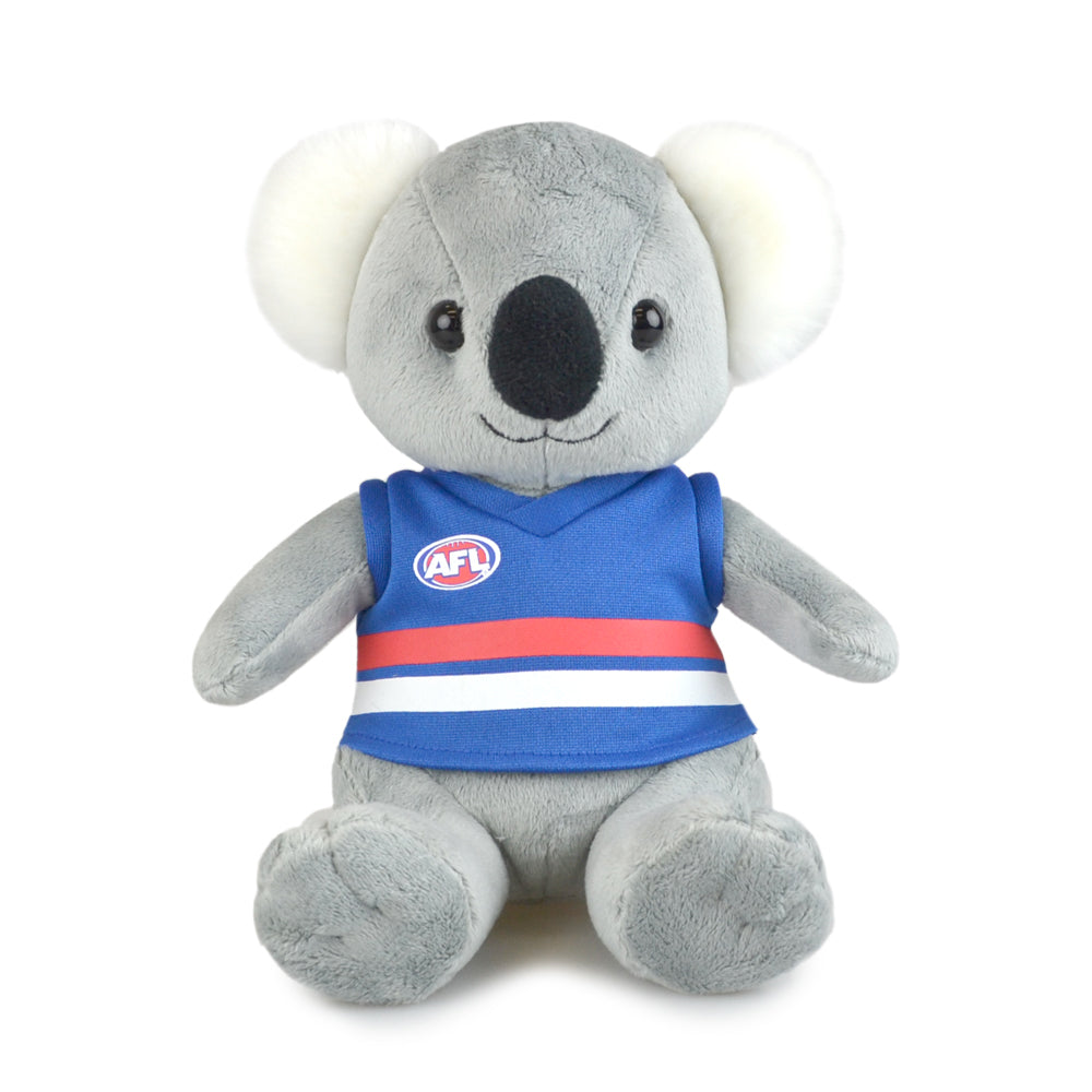 500205901-korimco-20cm-afl-koala-w-bulldogs-soft-stuffed-toy-3y