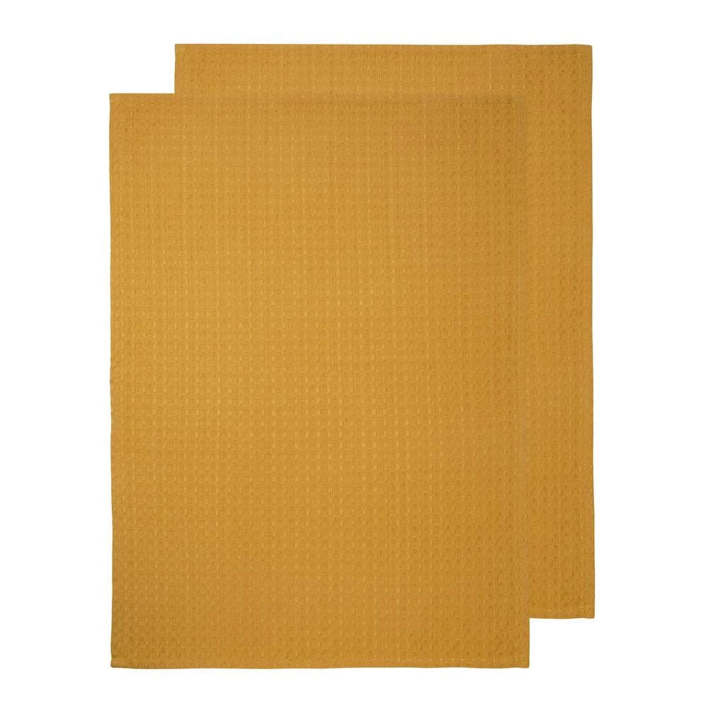 5025002500050526-2pc-j-elliot-waffle-tea-towels-50x70cm-mustard