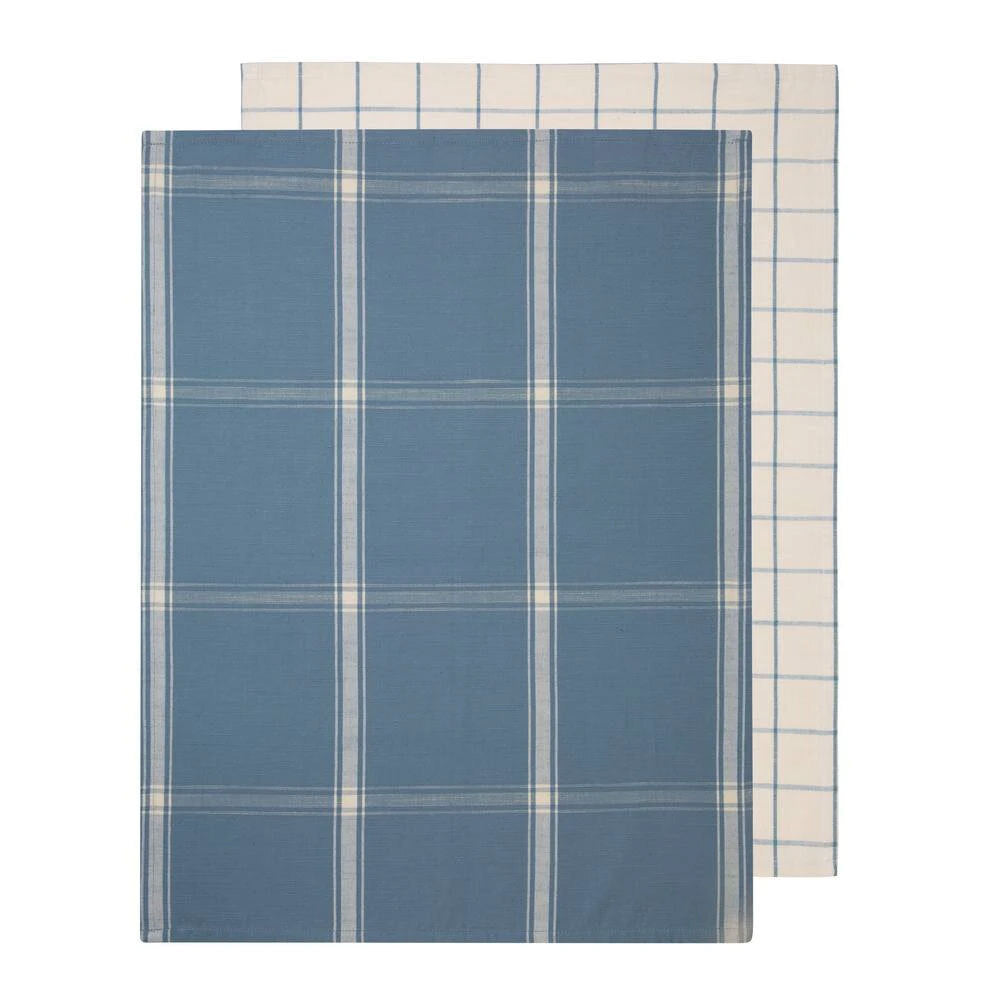 5100002500059446-2pc-j-elliot-check-tea-towels-50x70cm-steel-blue-sand