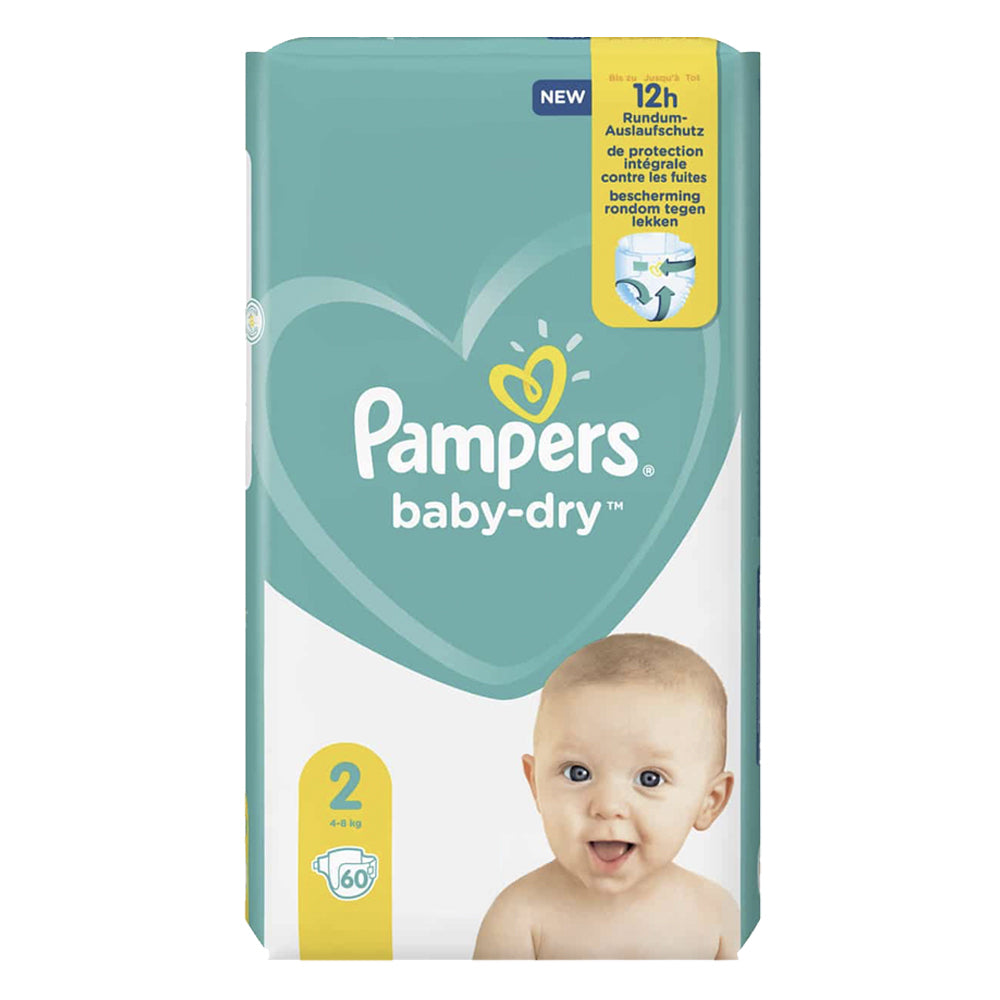 530369-2x-60pc-pampers-baby-dry-nappies-diapers-size-2-4-8kg