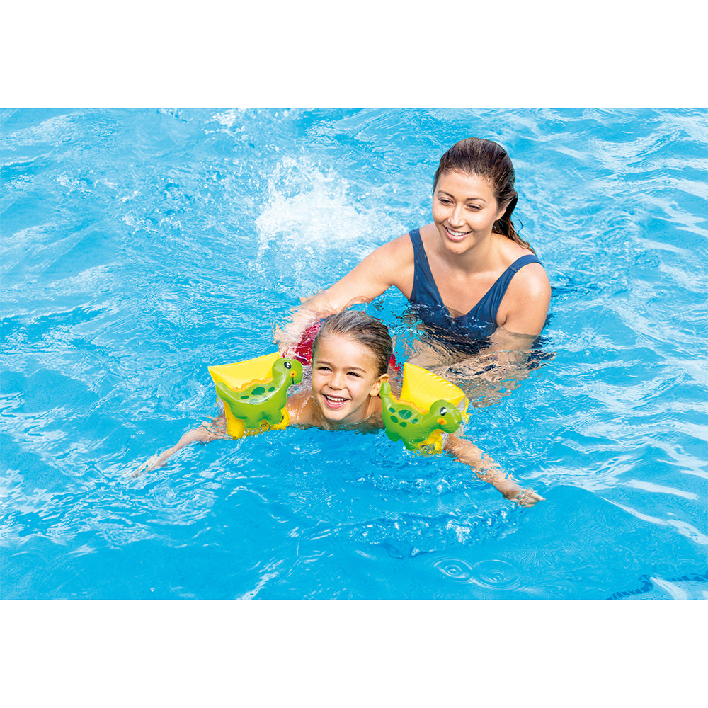 56664np-intex-inflatable-23cm-dinosaur-arm-bands-floaties-kids-3-6y