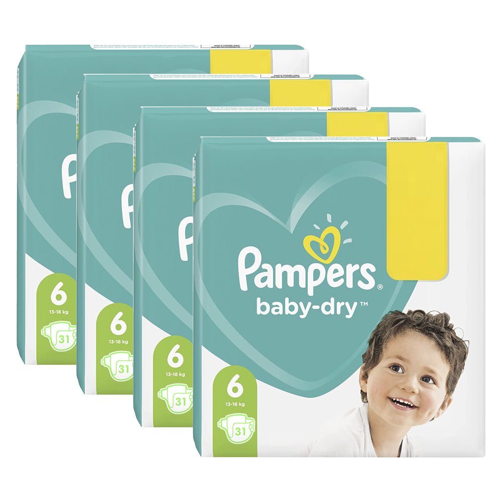 566892-4x-31pc-pampers-baby-dry-nappies-diapers-size-6-13-18kg