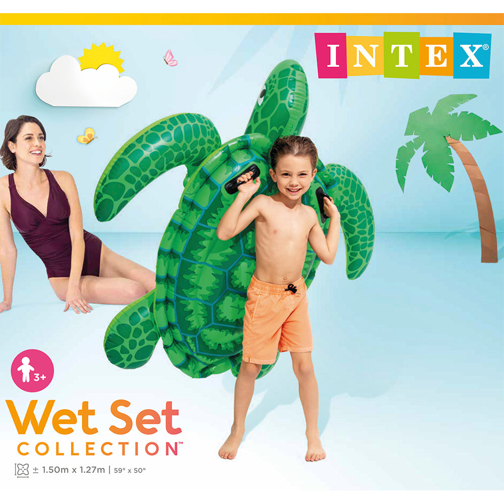 57524np-intex-inflatable-150cm-lil-sea-turtle-ride-on-toy-green