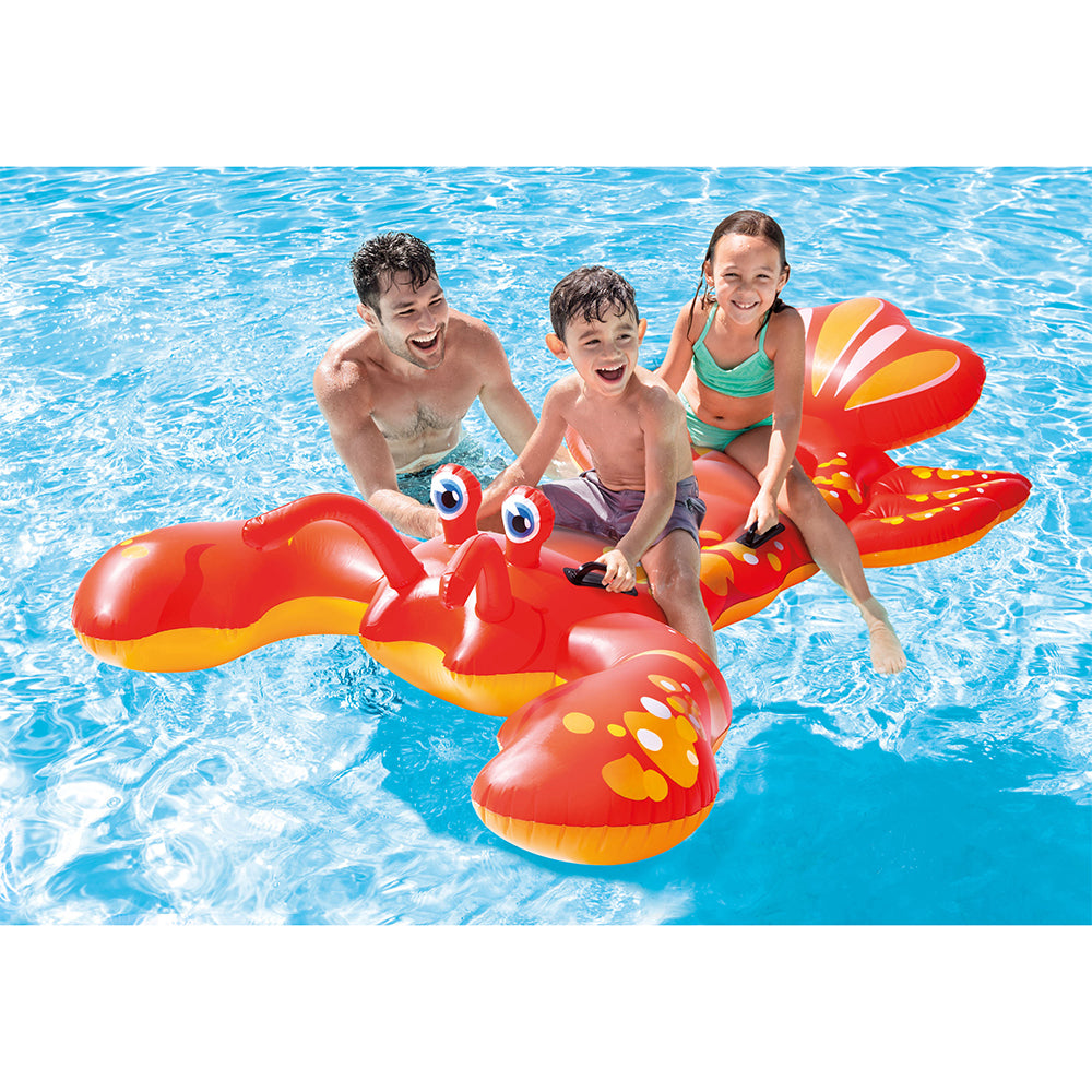 57528np-intex-giant-lobster-213cm-ride-on-inflatable-pool-float-red-3