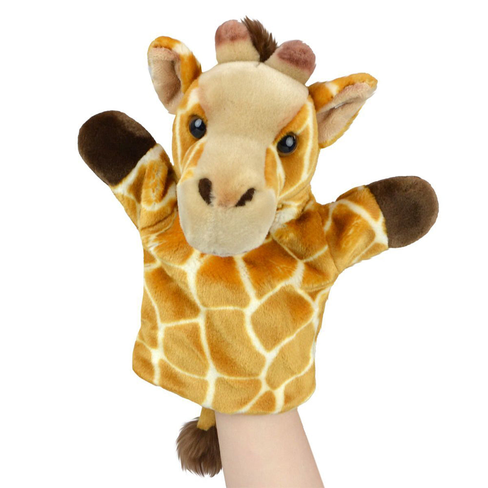 57i0268711-lil-friends-26cm-giraffe-animal-hand-puppet-kids-soft-toy-brown