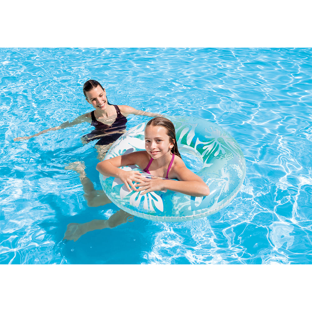 59251np-intex-clear-tropical-colour-91cm-inflatable-pool-swim-tube-assorted